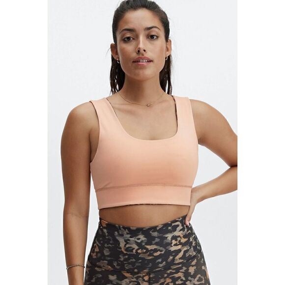 Fabletics Harlow Reversible Medium Impact Sports Bra Wild Camo Gaia Medium - Picture 4 of 13